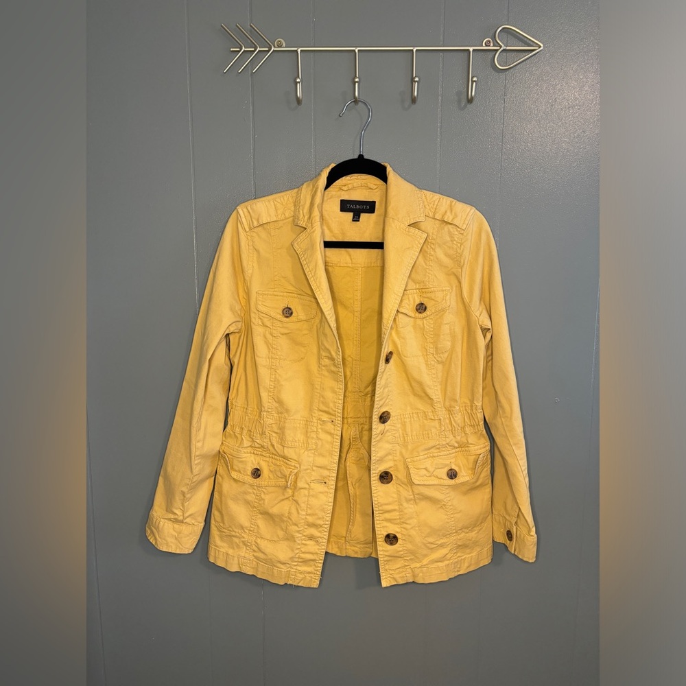 Talbots - Mustard Yellow Lightweight Jacket - XS